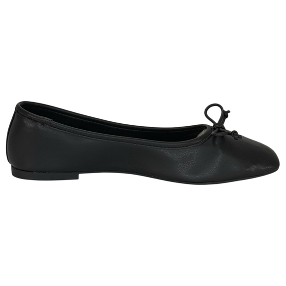 On 34th Naomie Black Faux Leather Womens Flats Size 5M - Picture 5 of 10